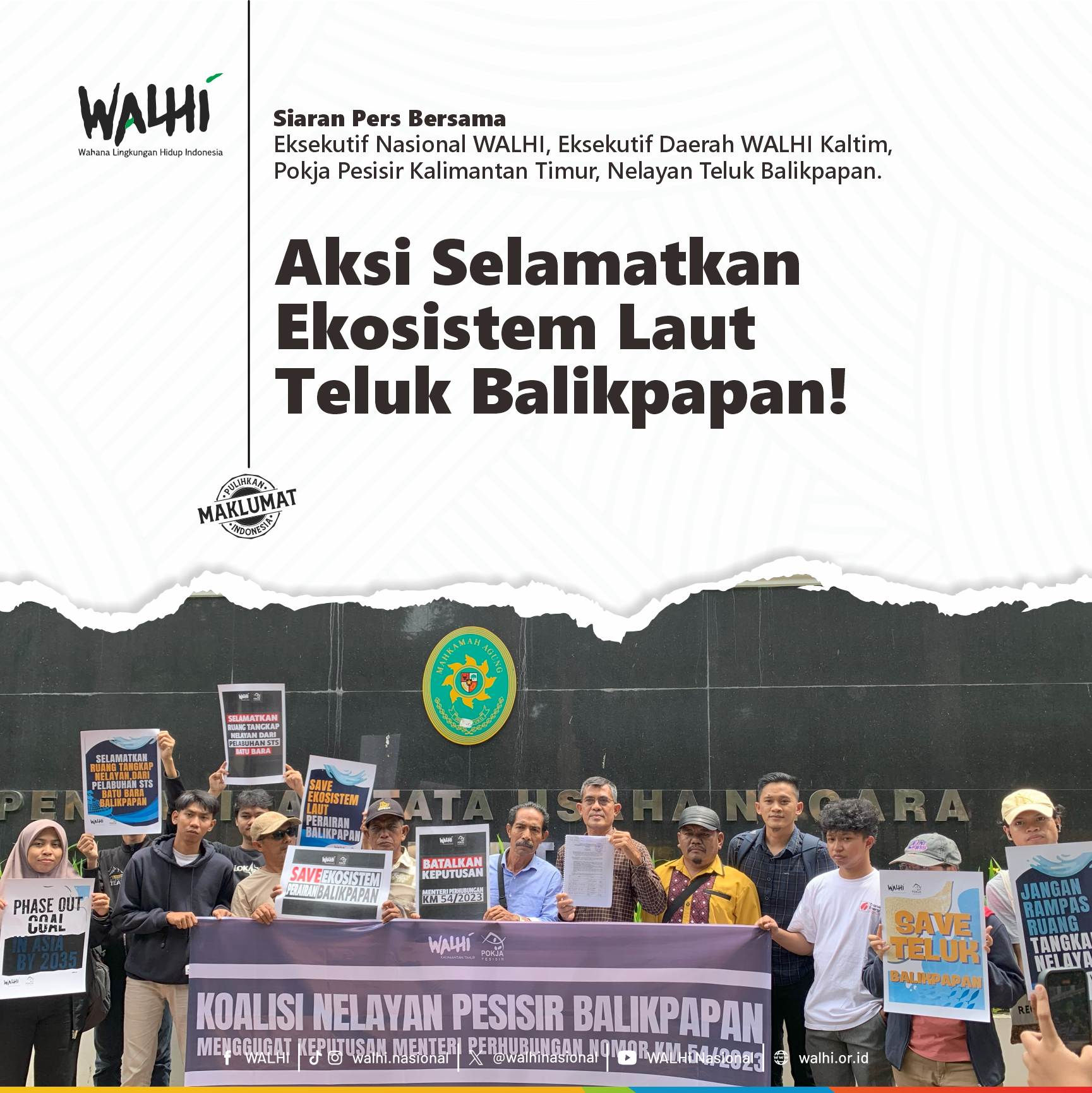 Aksi Selamatkan Ekosistem Laut Teluk Balikpapan