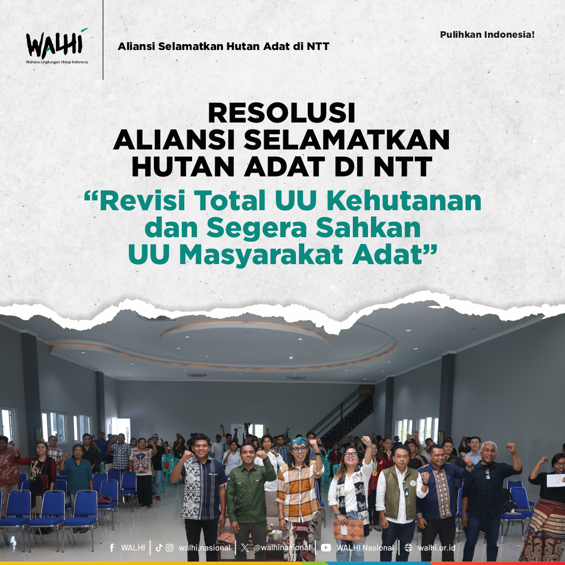 Resolusi Aliansi Selamatkan Hutan Adat di NTT