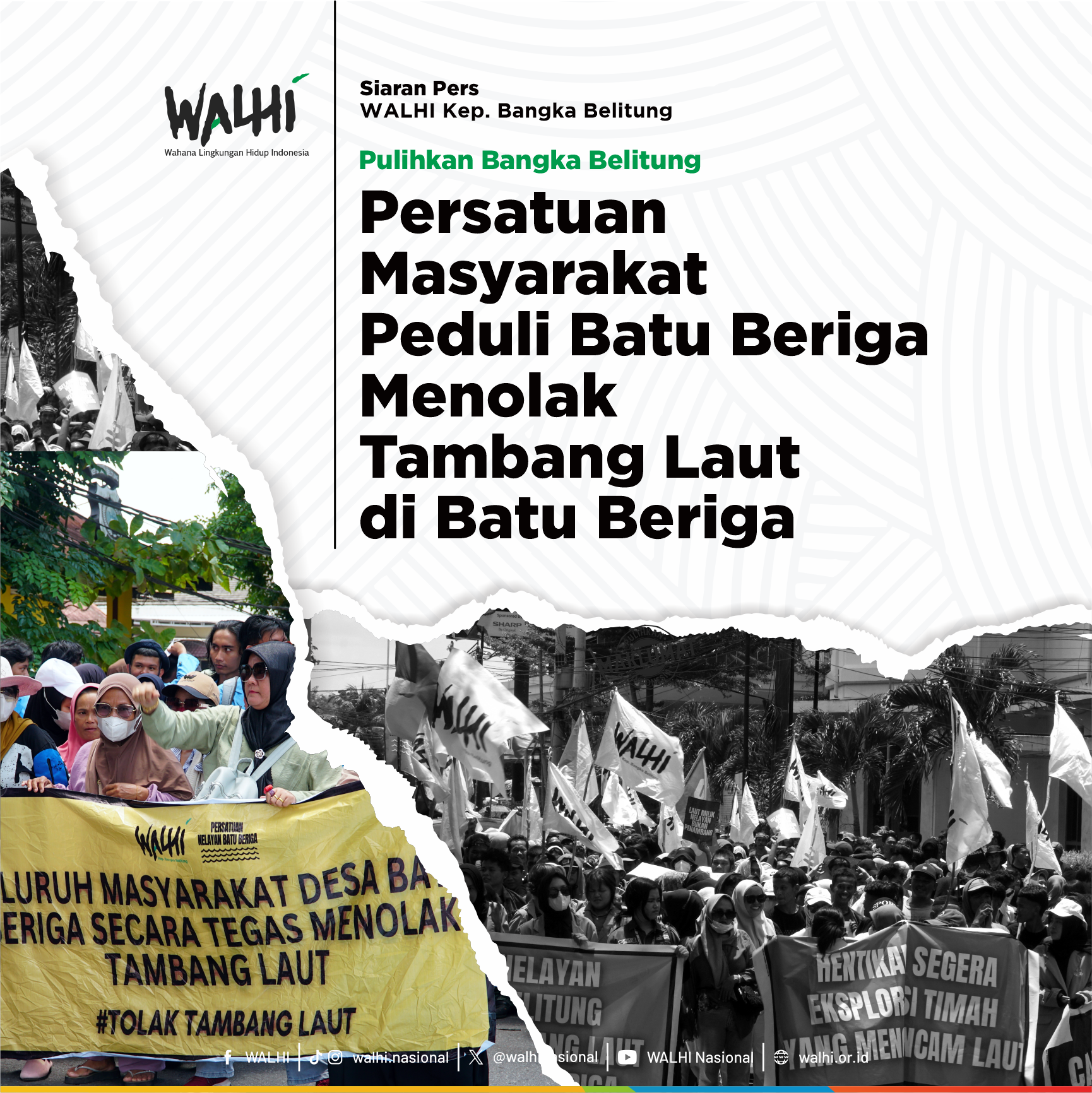Persatuan Masyarakat Peduli Batu Beriga Menolak Tambang Laut di Batu Beriga