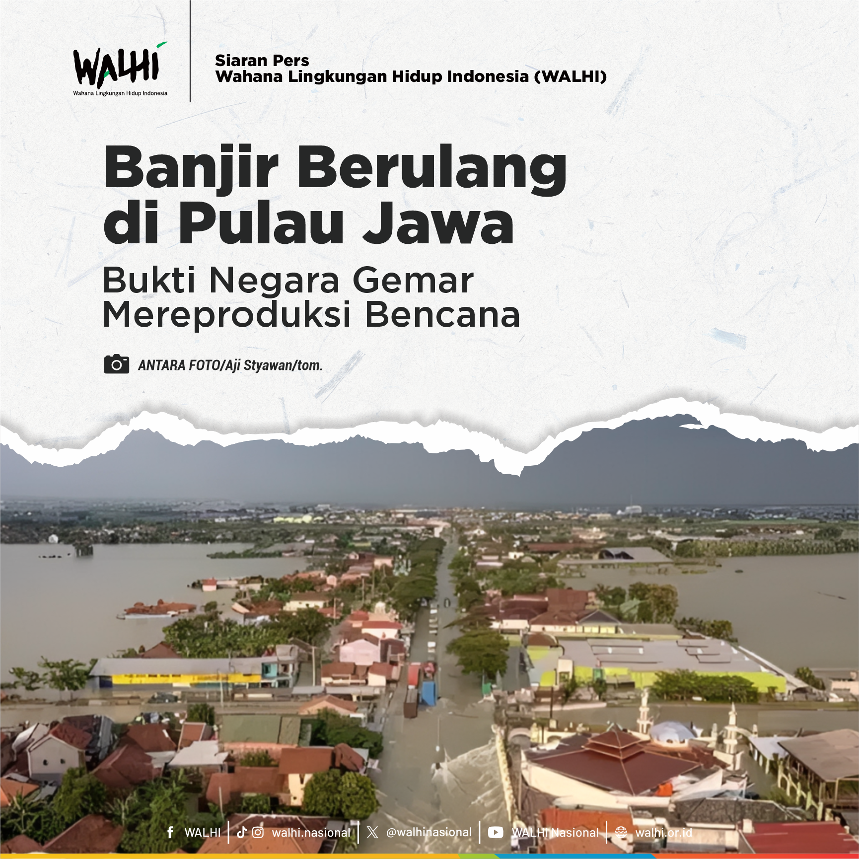 Banjir Berulang di Pulau Jawa: Bukti Negara Gemar Mereproduksi Bencana