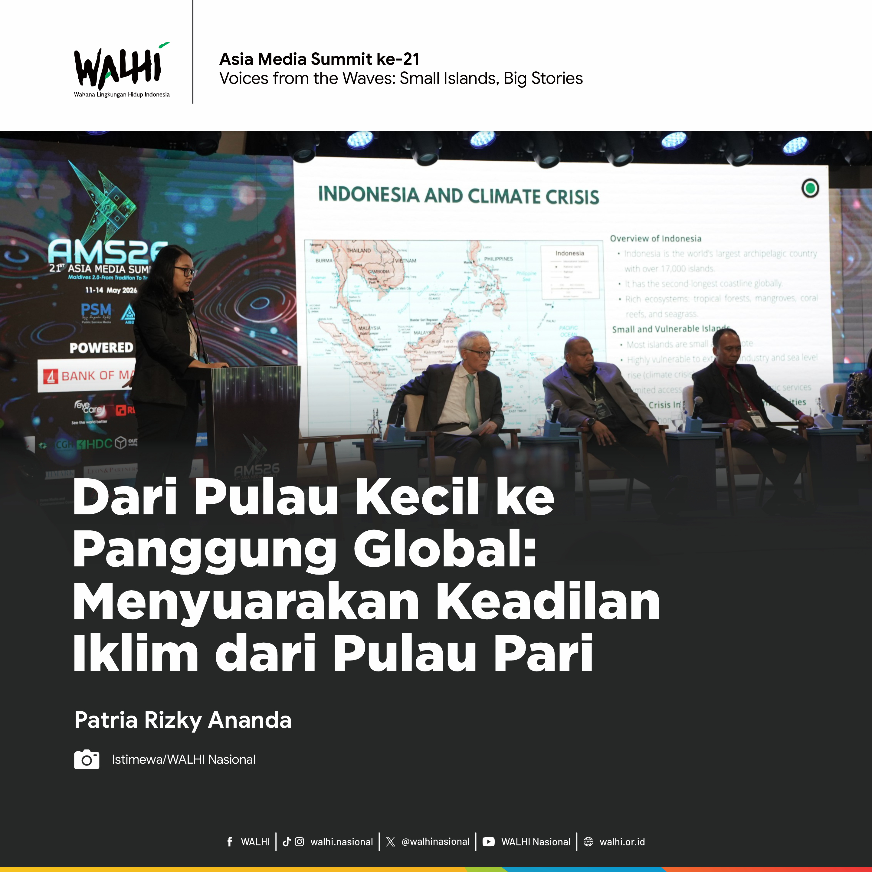 Dari Pulau Kecil ke Panggung Global: Menyuarakan Keadilan Iklim dari Pulau Pari