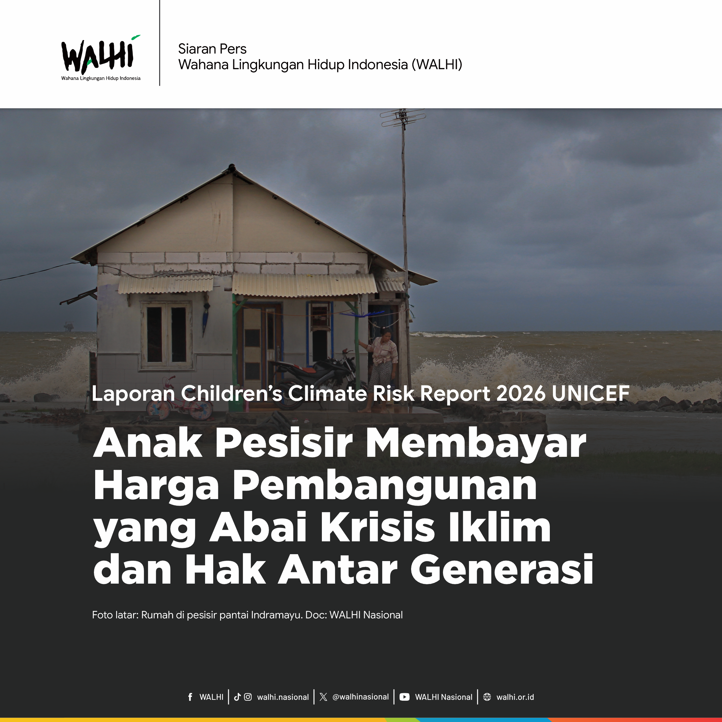 Anak Pesisir Membayar Harga Pembangunan yang Abai Krisis Iklim dan Hak Antar Generasi