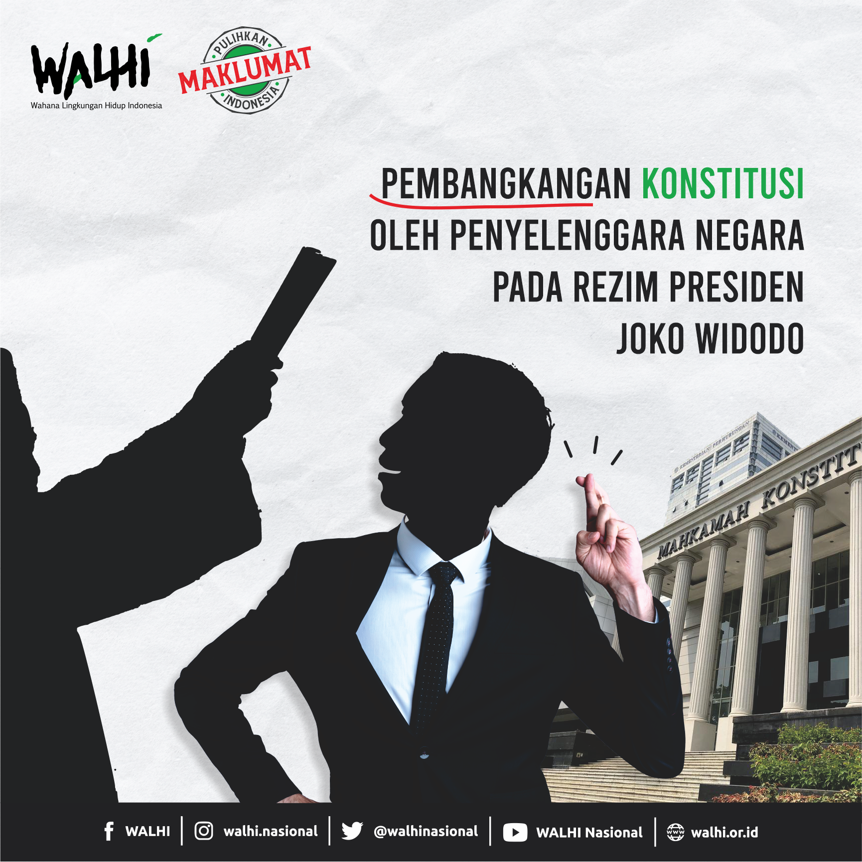 Pembangkangan Konstitusi oleh Penyelenggara Negara pada Rezim Presiden Joko Widodo