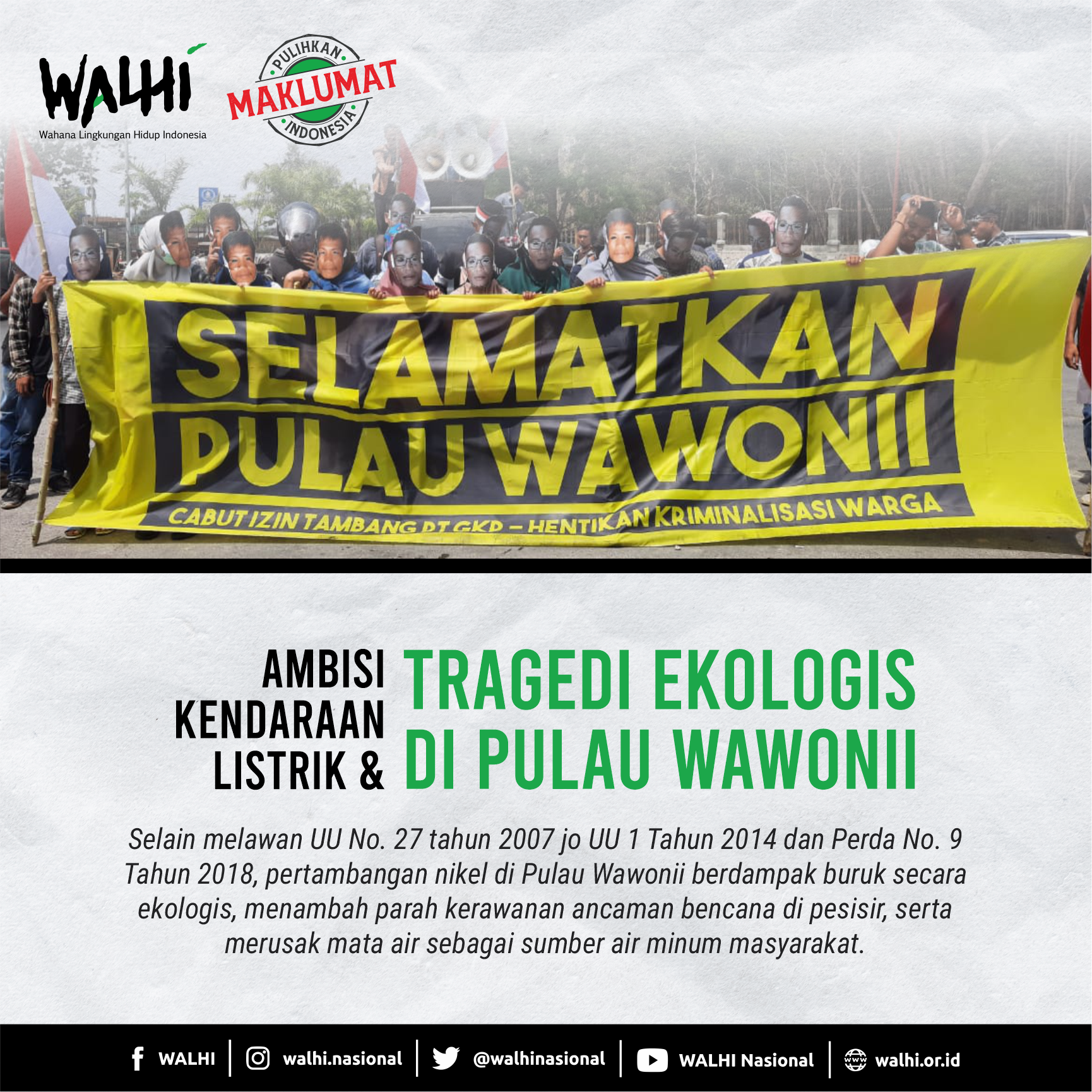 Ambisi Kendaraan Listrik dan Tragedi Ekologis di Pulau Wawonii