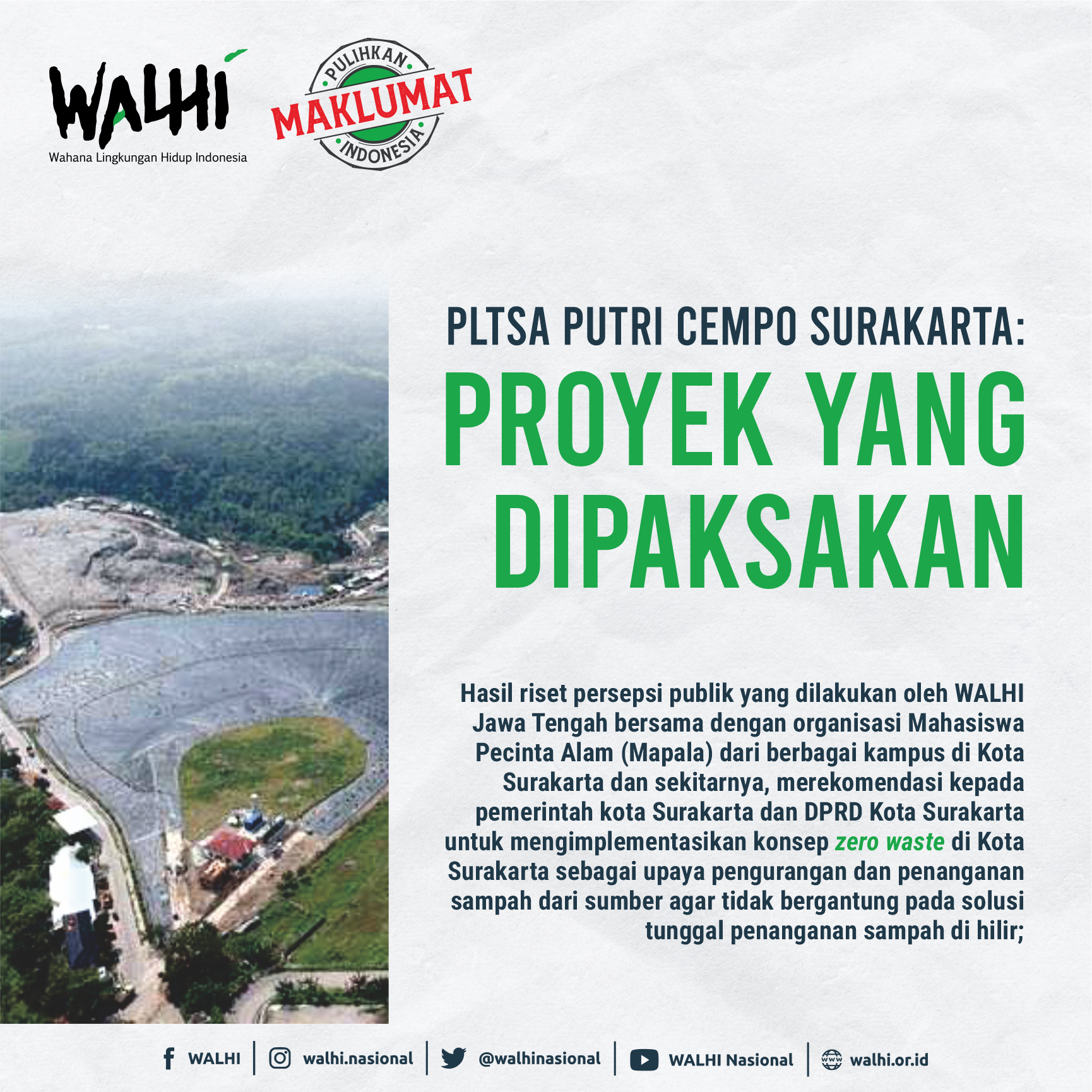 PLTSa Putri Cempo Surakarta: Proyek yang Dipaksakan