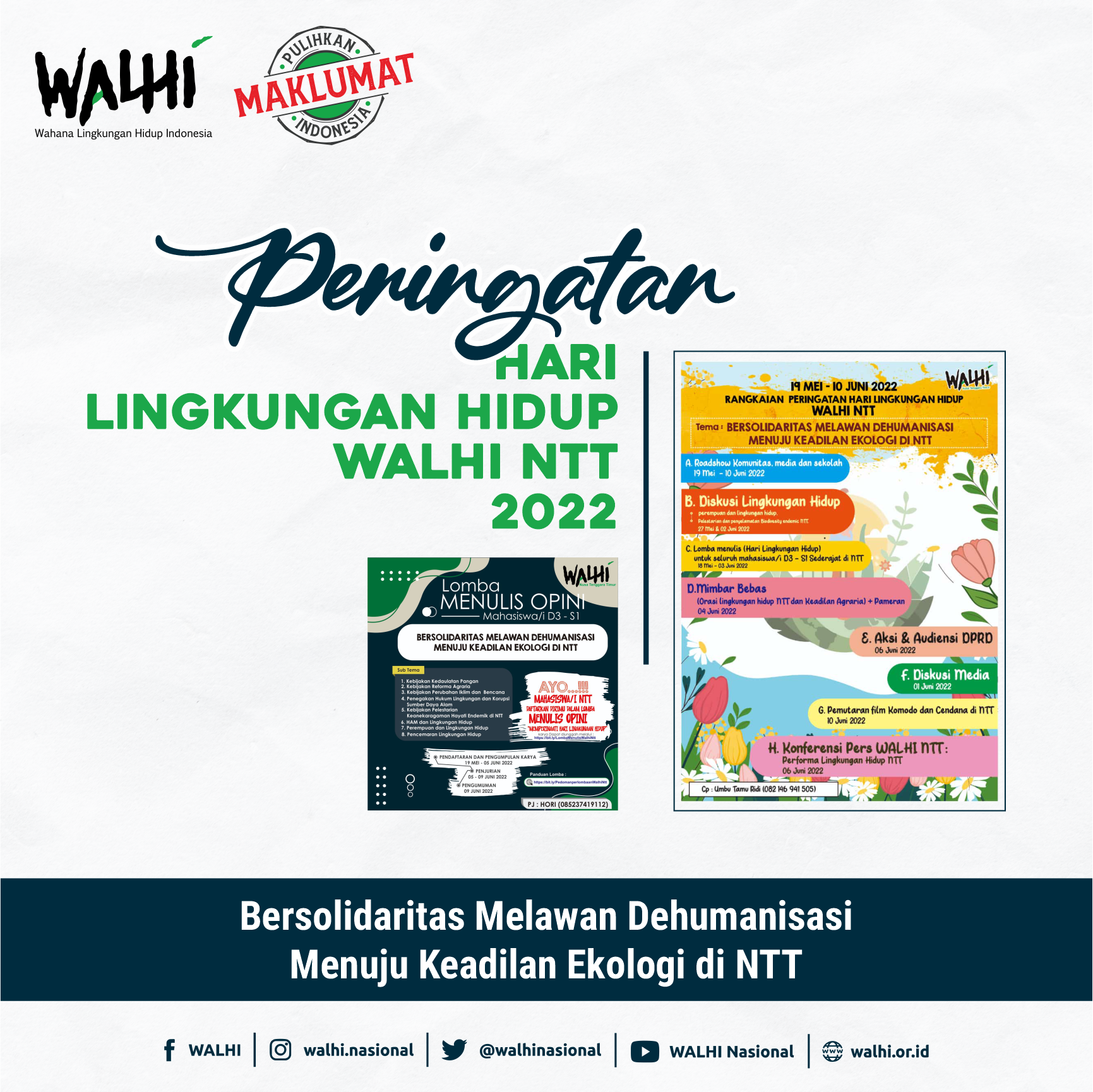 Peringatan Hari Lingkungan Hidup Sedunia WALHI NTT