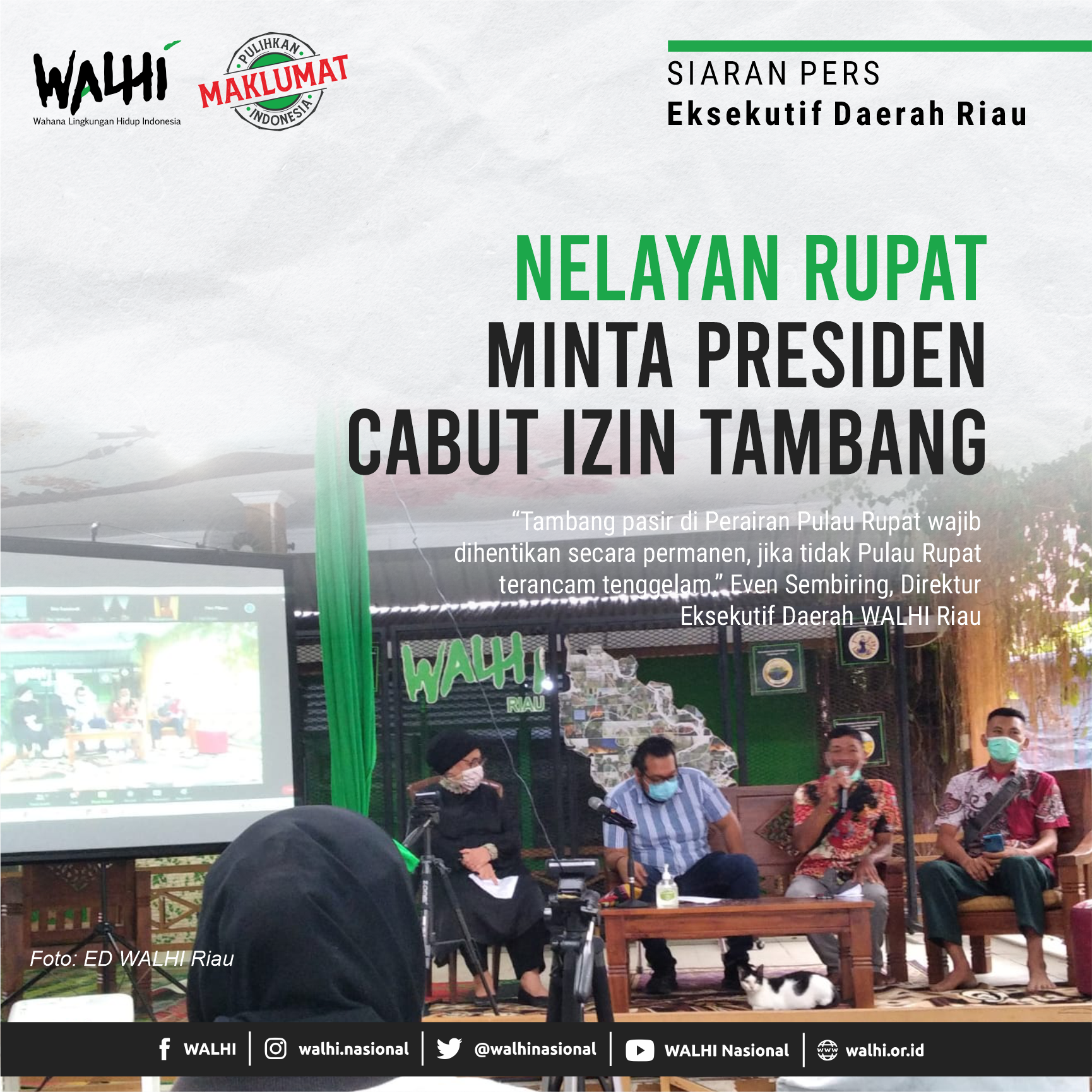 Nelayan Rupat Minta Presiden Cabut Izin Tambang