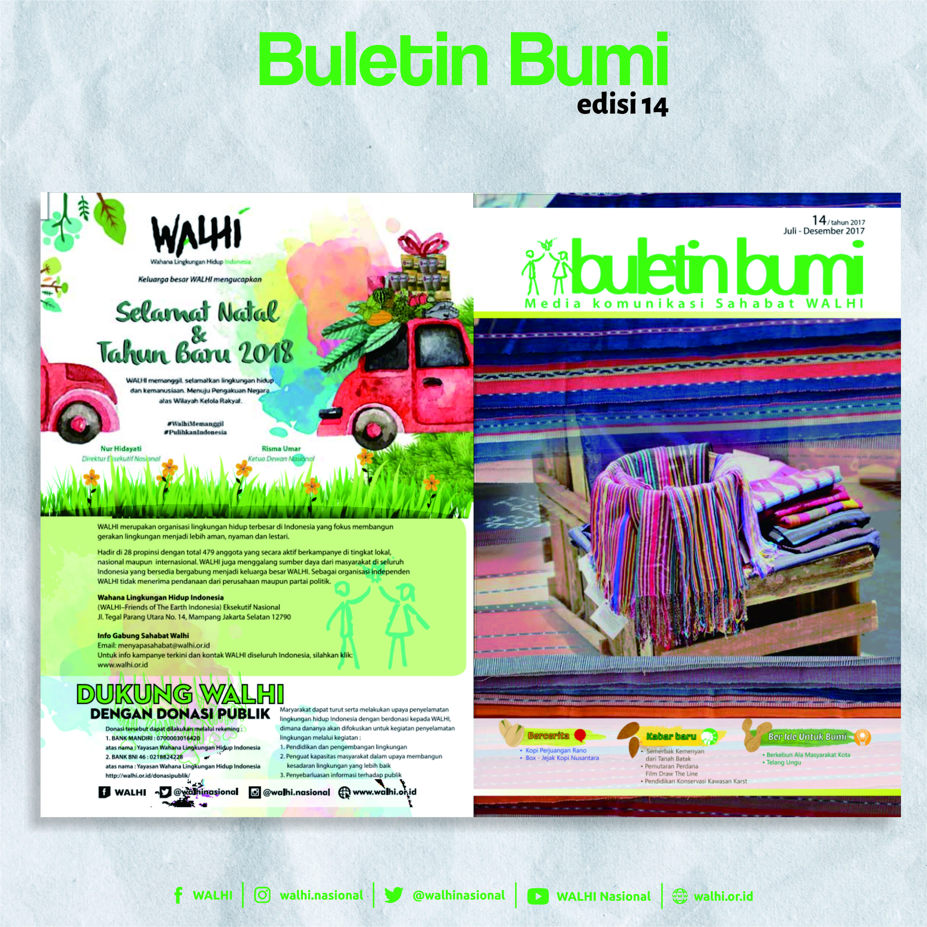 Buletin Bumi Edisi 14 Juli – Desember 2017
