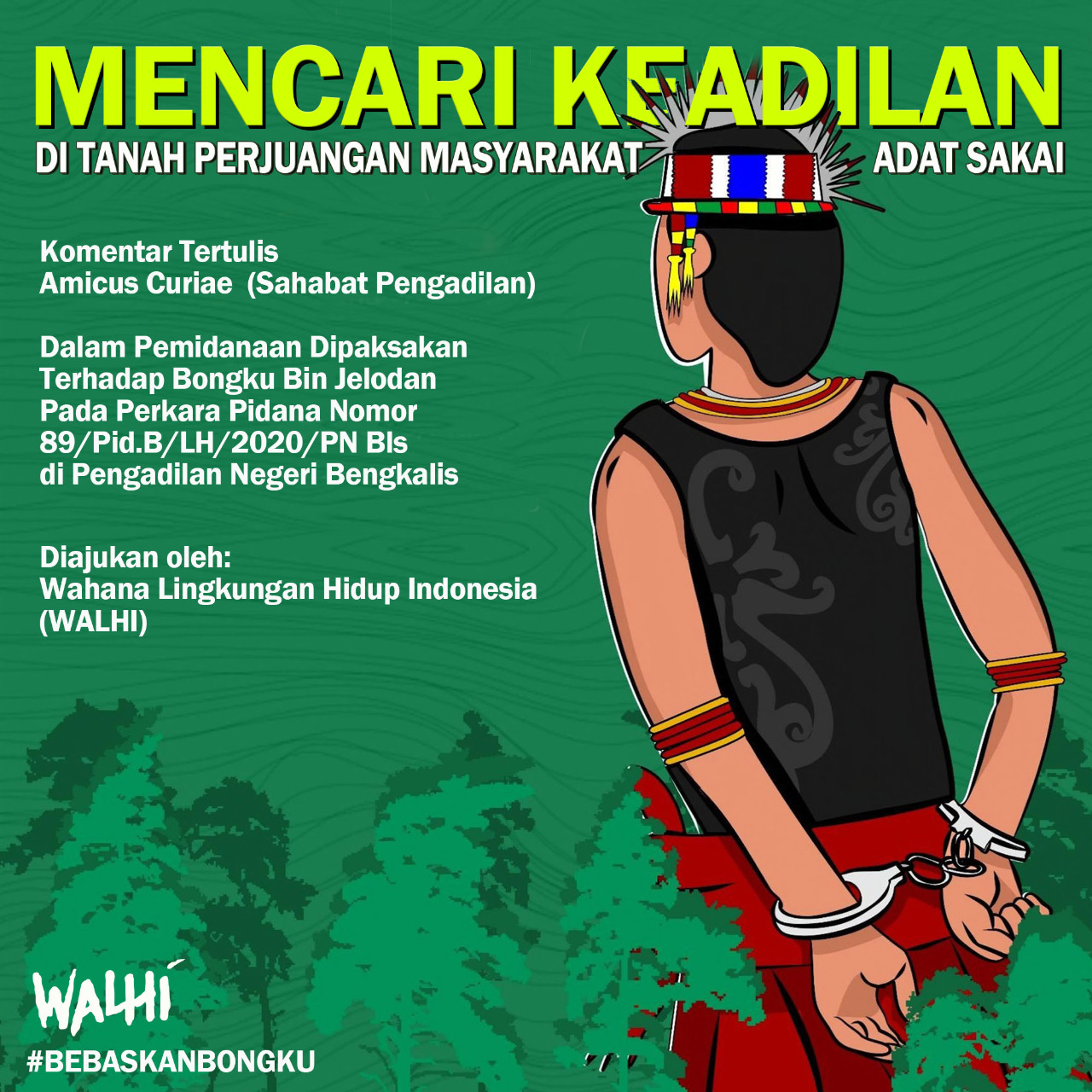Mencari Keadilan di Tanah Perjuangan Masyarakat Adat Sakai (infografis)