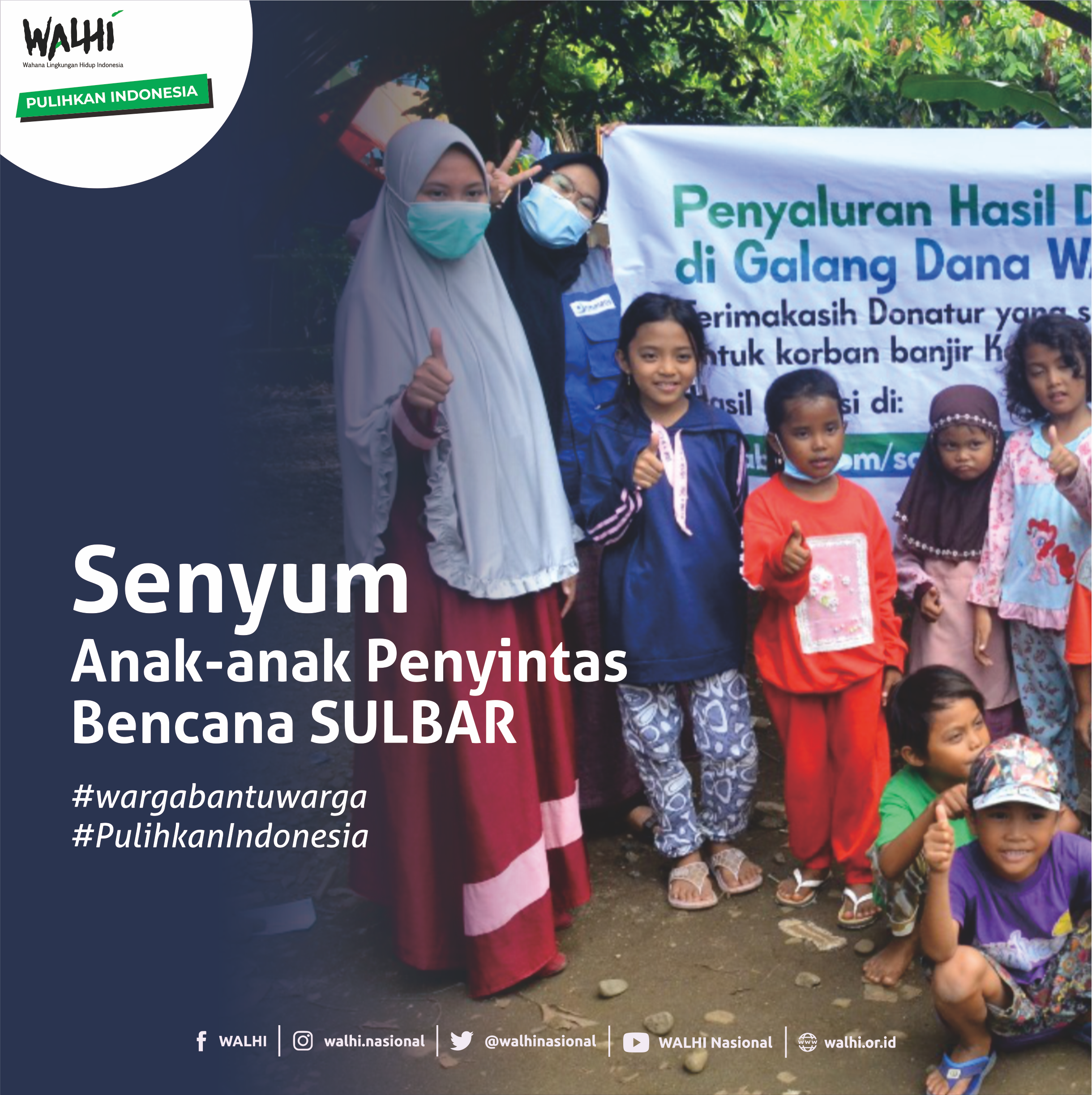 Senyum Anak-anak Penyintas Bencana Sulawesi Barat