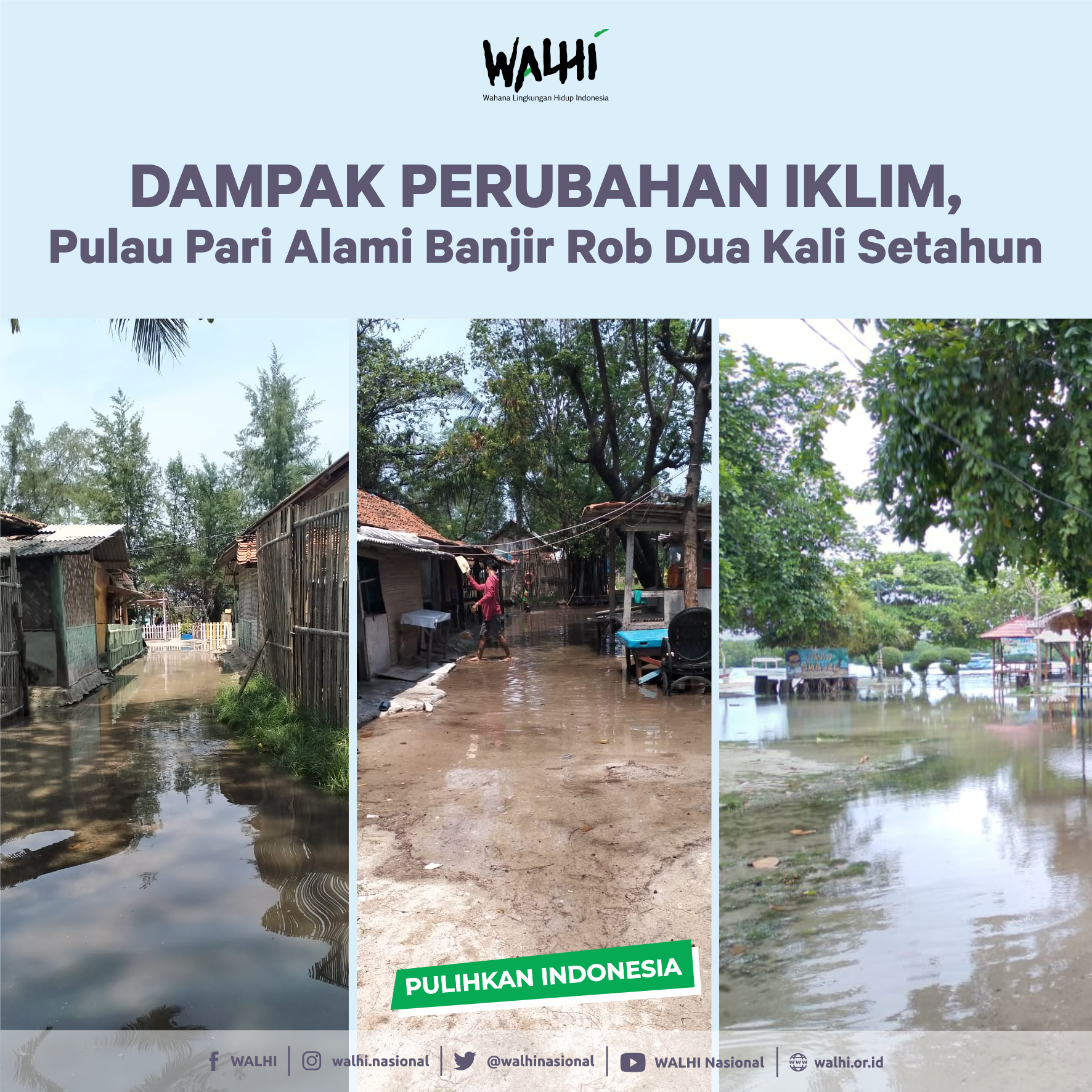Dampak Perubahan Iklim, Pulau Pari Alami Banjir Rob Dua Kali Setahun (infografis)