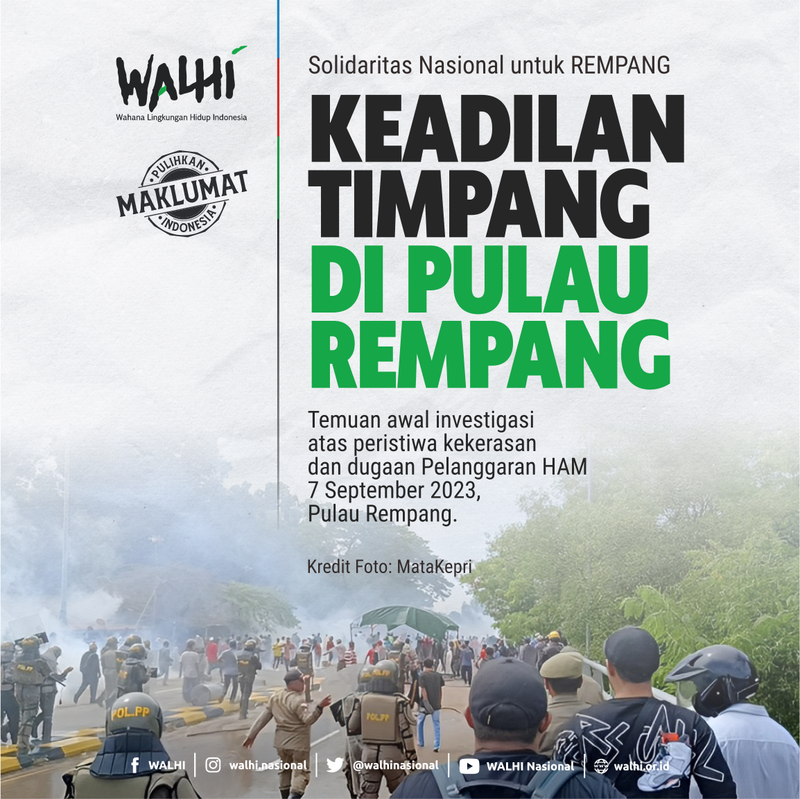 Keadilan Timpang di Pulau Rempang