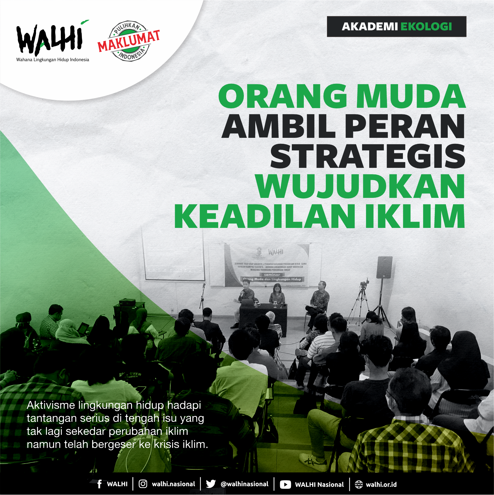 Orang Muda Ambil Peran Strategis Wujudkan Keadilan Iklim