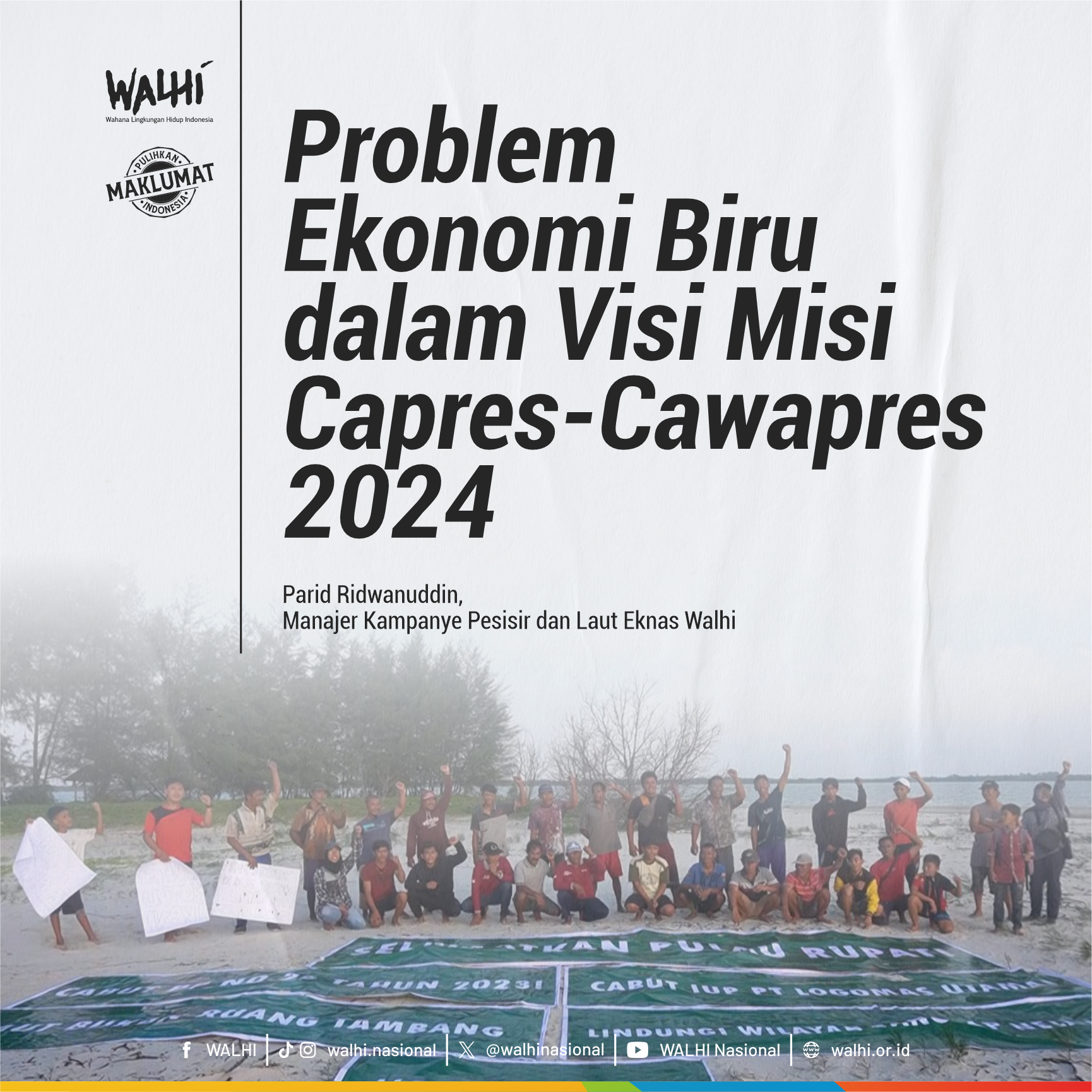 Problem Ekonomi Biru dalam Visi Misi Capres - Cawapres 2024