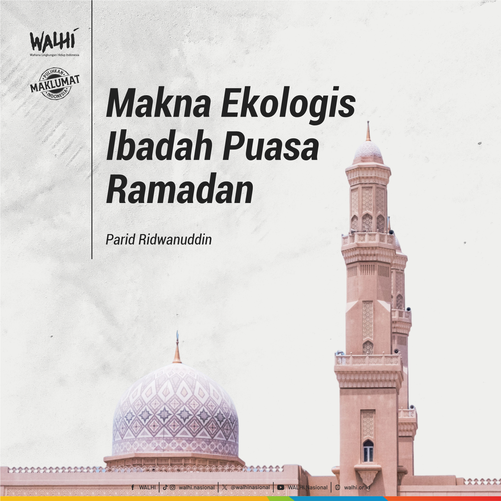 Makna Ekologis Ibadah Puasa Ramadan