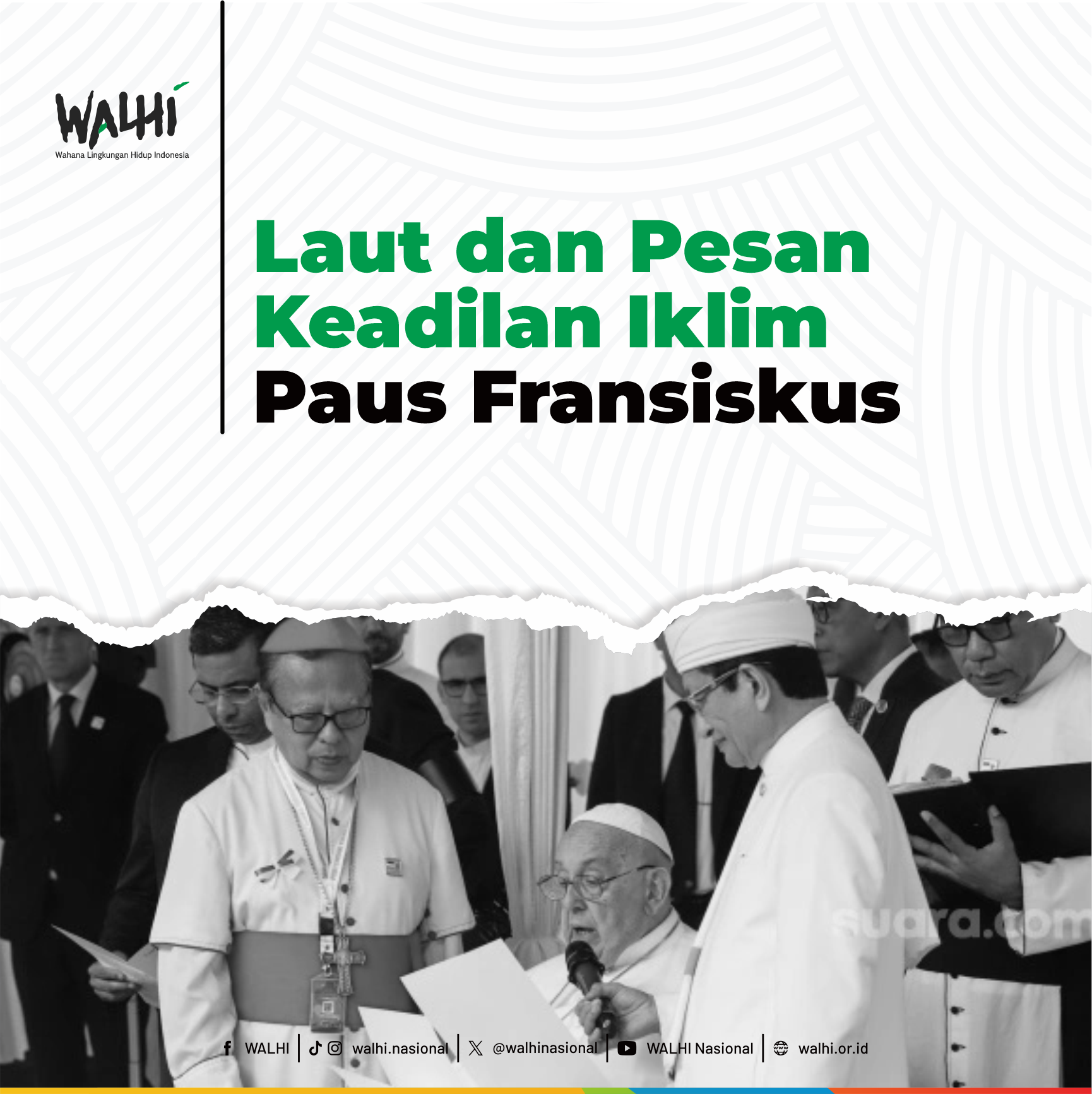 Laut dan Pesan Keadilan Iklim Paus Fransiskus
