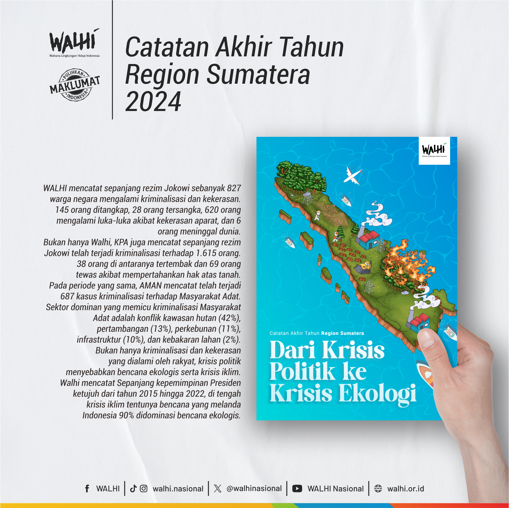 Dari Krisis Politik ke Krisis Ekologis (Catatan Akhir Tahun Region Sumatera)
