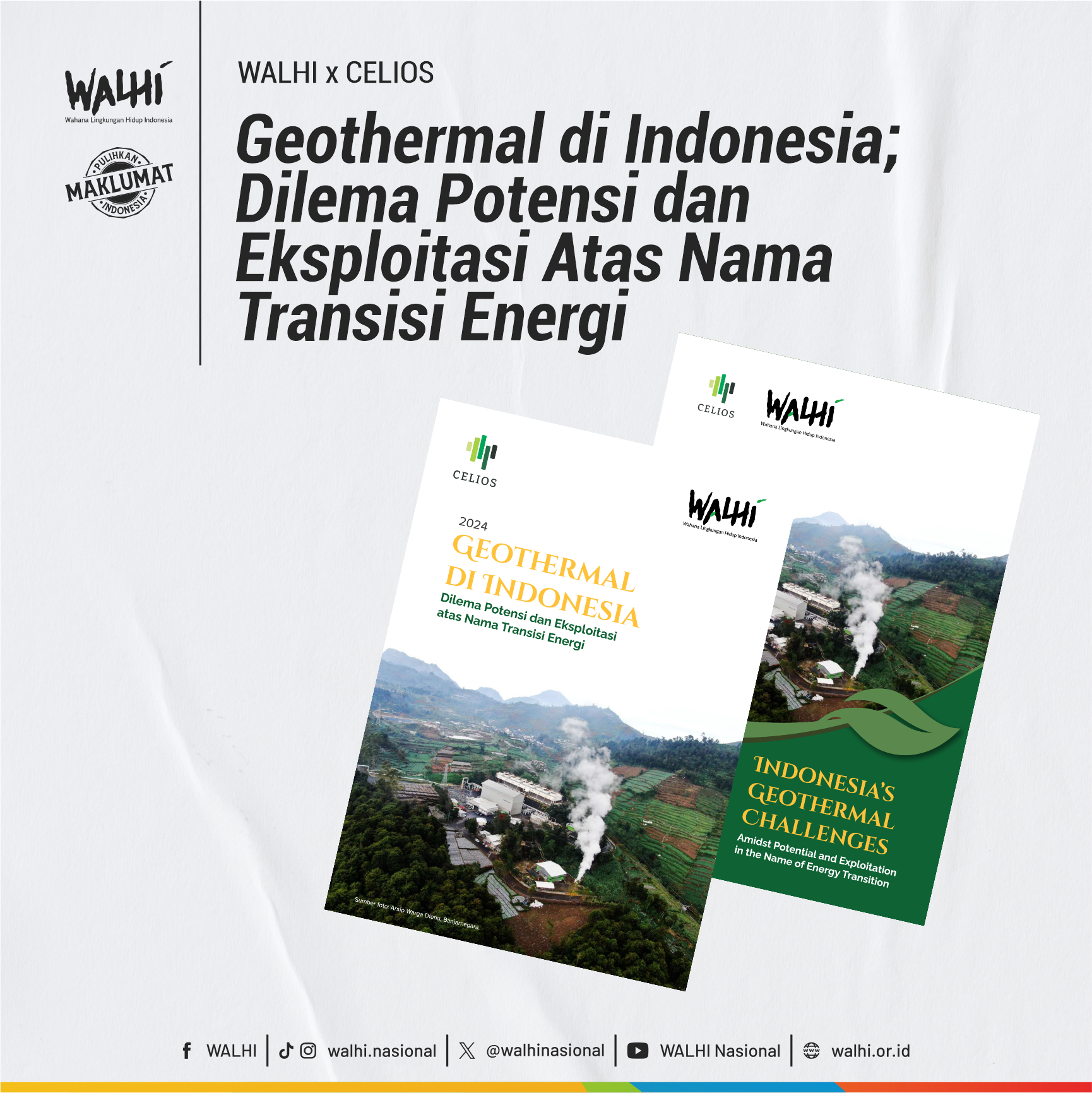 Geothermal di Indonesia; Dilema Potensi dan Eksploitasi Atas Nama Transisi Energi