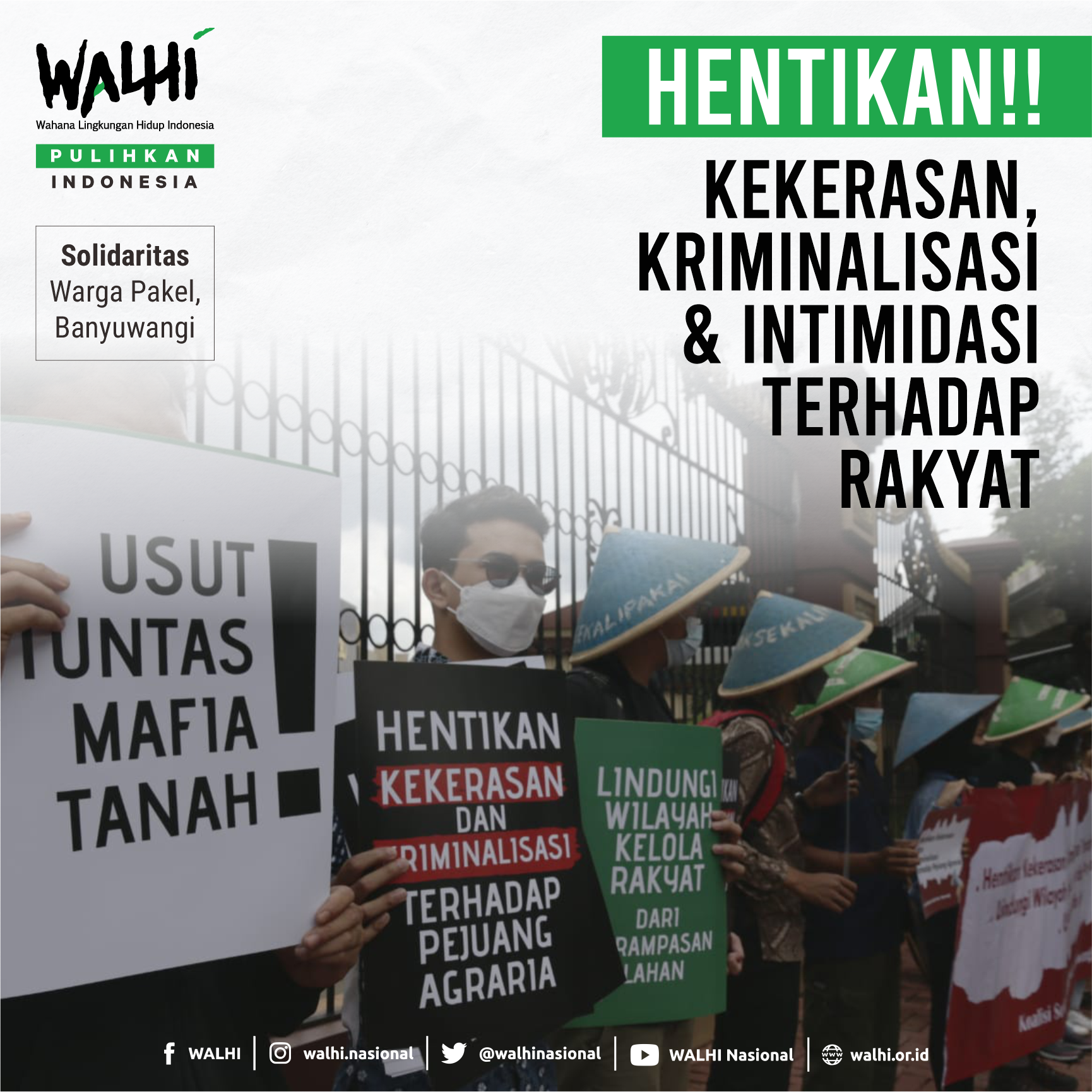 Solidaritas Petani Pakel Hentikan Kekerasan, Kriminalisasi dan Intimidasi Terhadap Rakyat