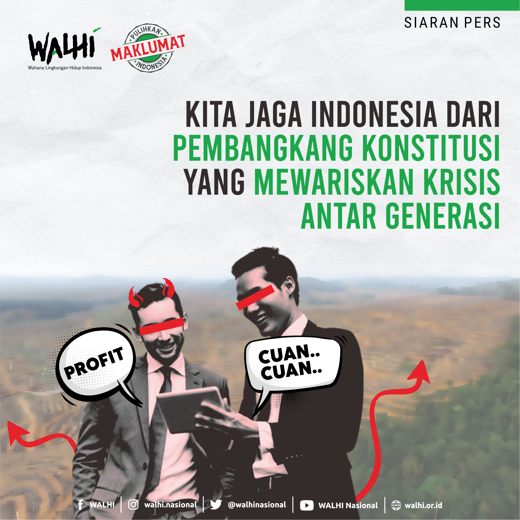 Kita Jaga Indonesia dari Pembangkang Konstitusi yang Mewariskan Krisis Antar Generasi