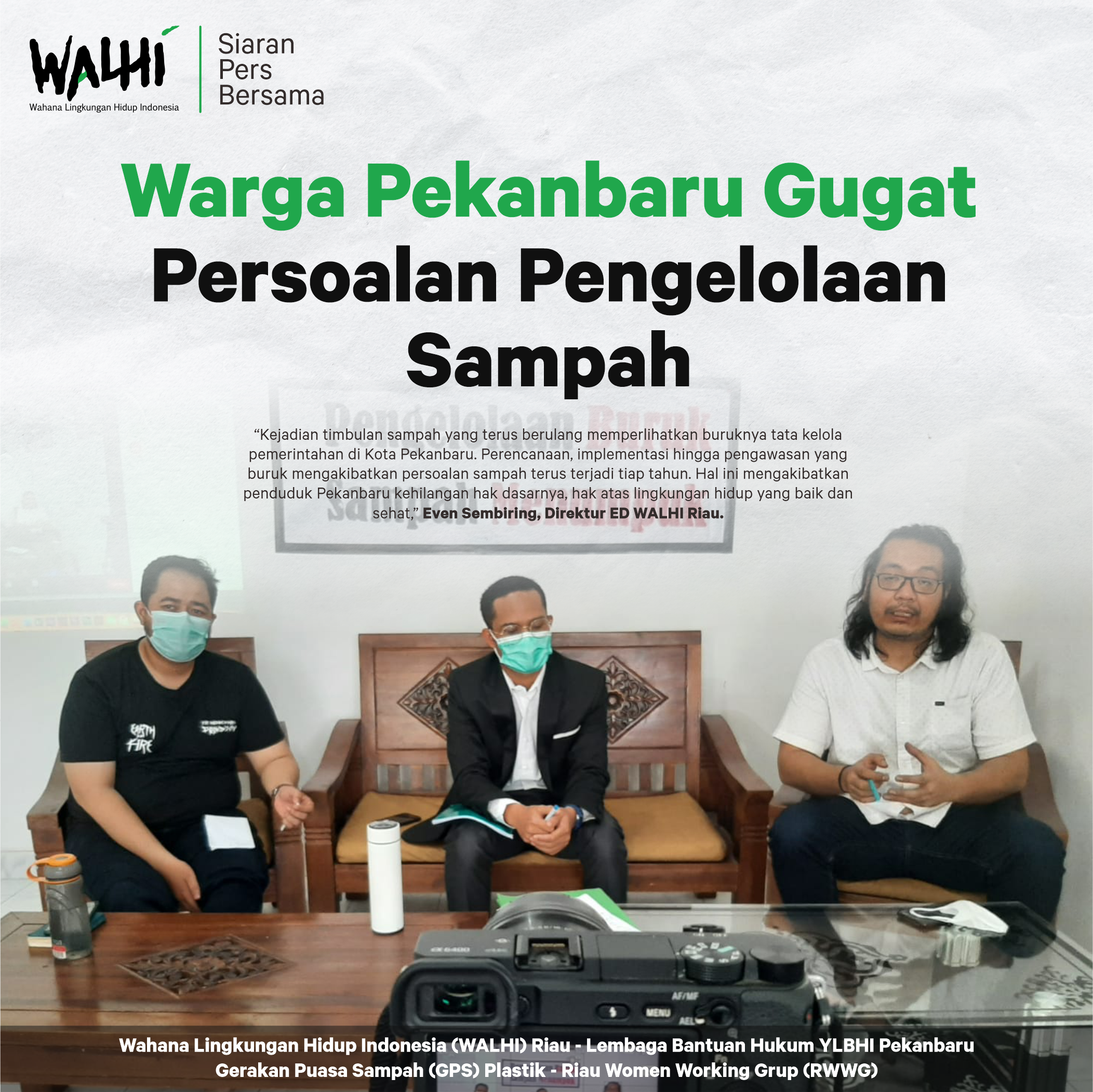 Warga Pekanbaru Gugat Persoalan Pengelolaan Sampah