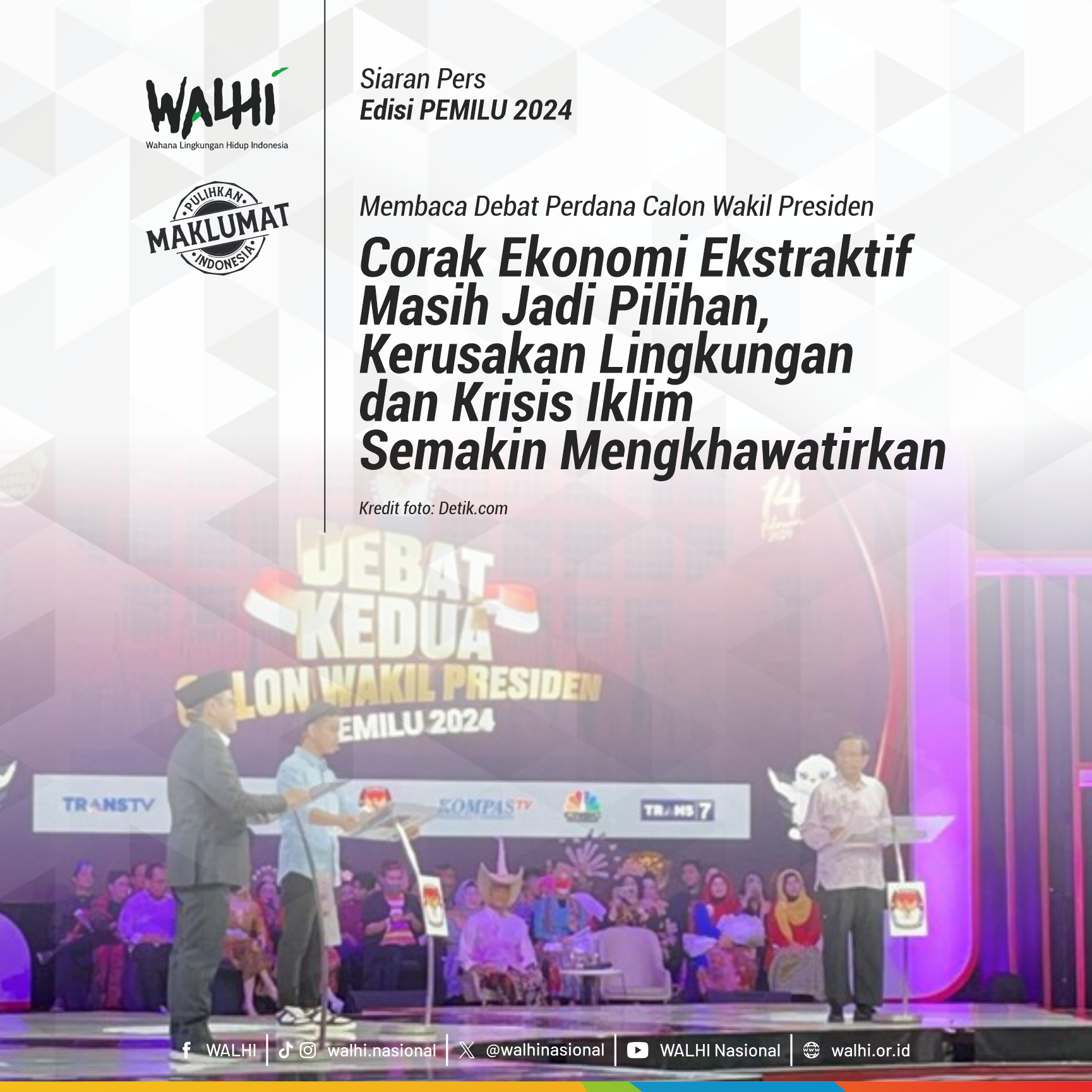 Corak Ekonomi Ekstraktif Masih Jadi Pilihan, Kerusakan Lingkungan dan Krisis Iklim Semakin Mengkhawatirkan