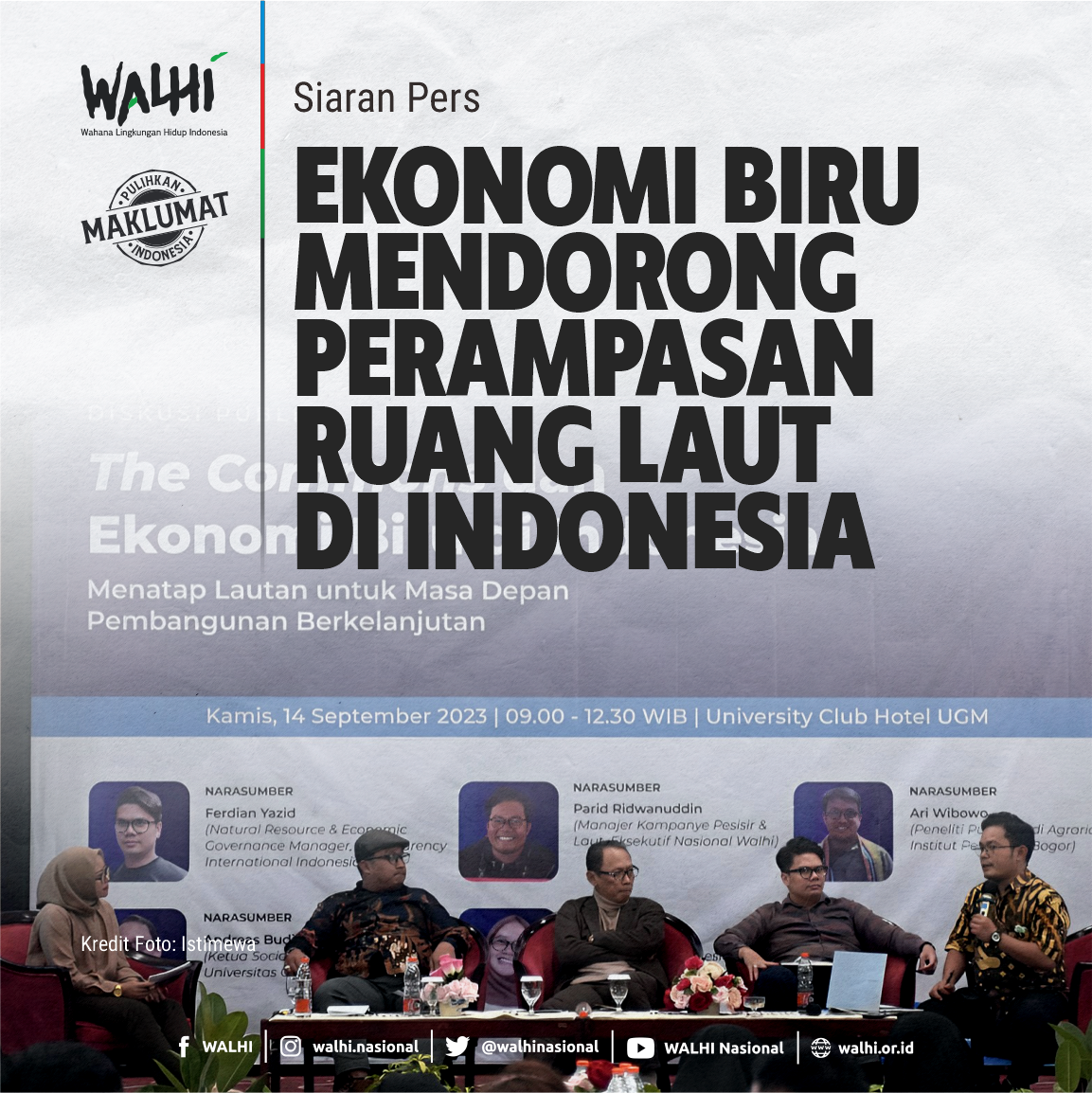 Kritik terhadap Ekonomi Biru, WALHI: Mendorong Perampasan Ruang Laut di Indonesia