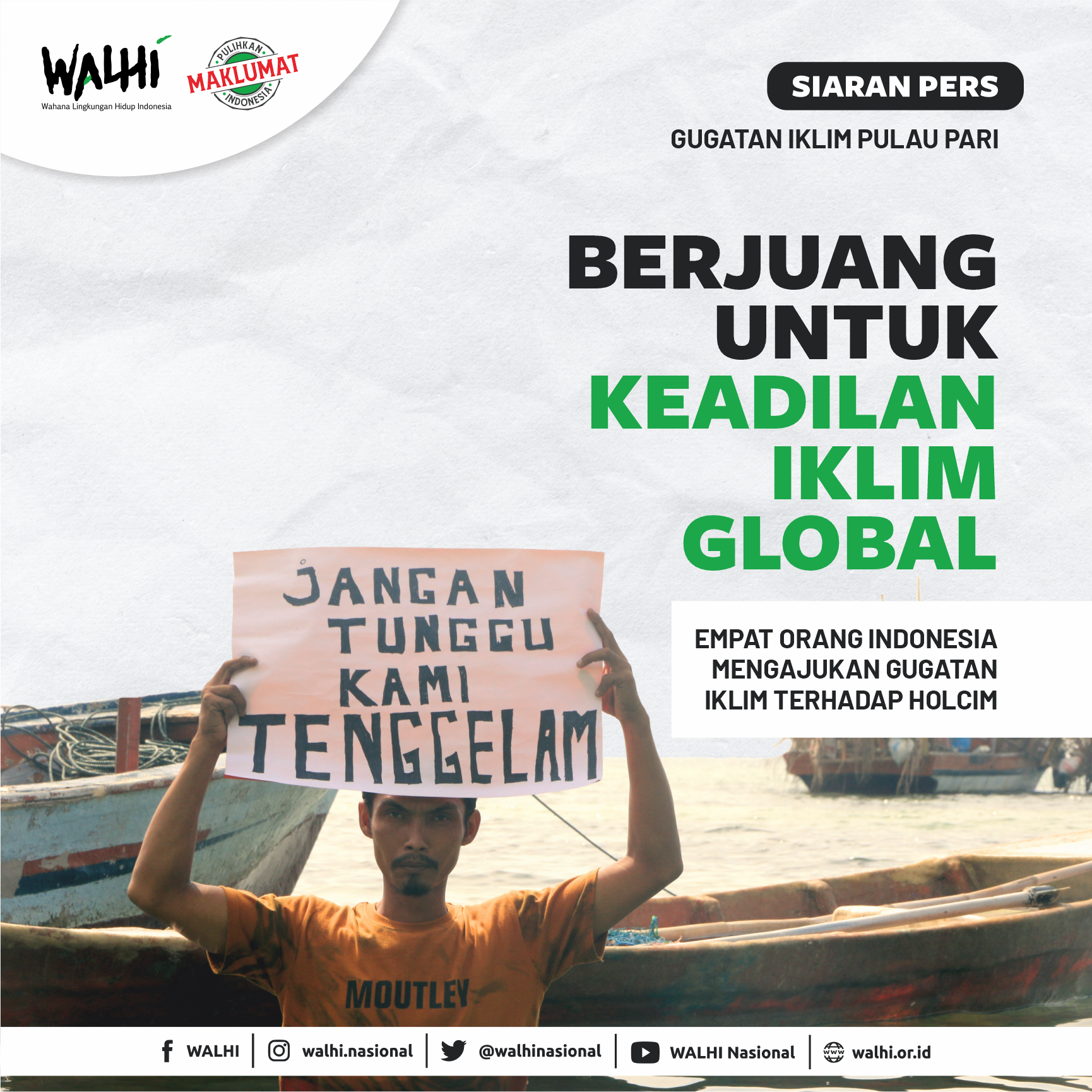 Empat Orang Indonesia Mengajukan Gugatan Iklim terhadap Holcim