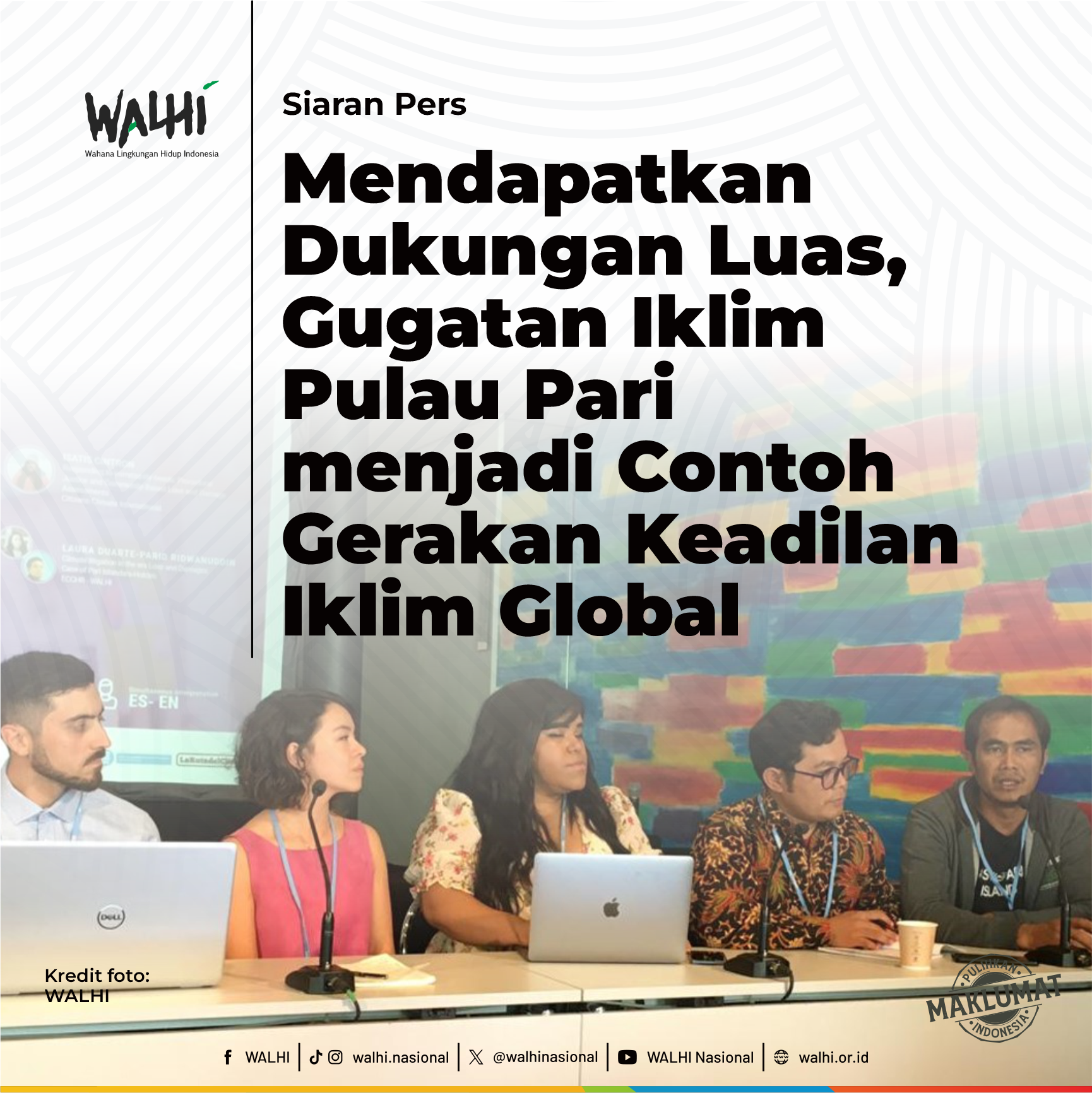 Mendapatkan Dukungan Luas, Gugatan Iklim Pulau Pari menjadi Contoh Gerakan Keadilan Iklim Global