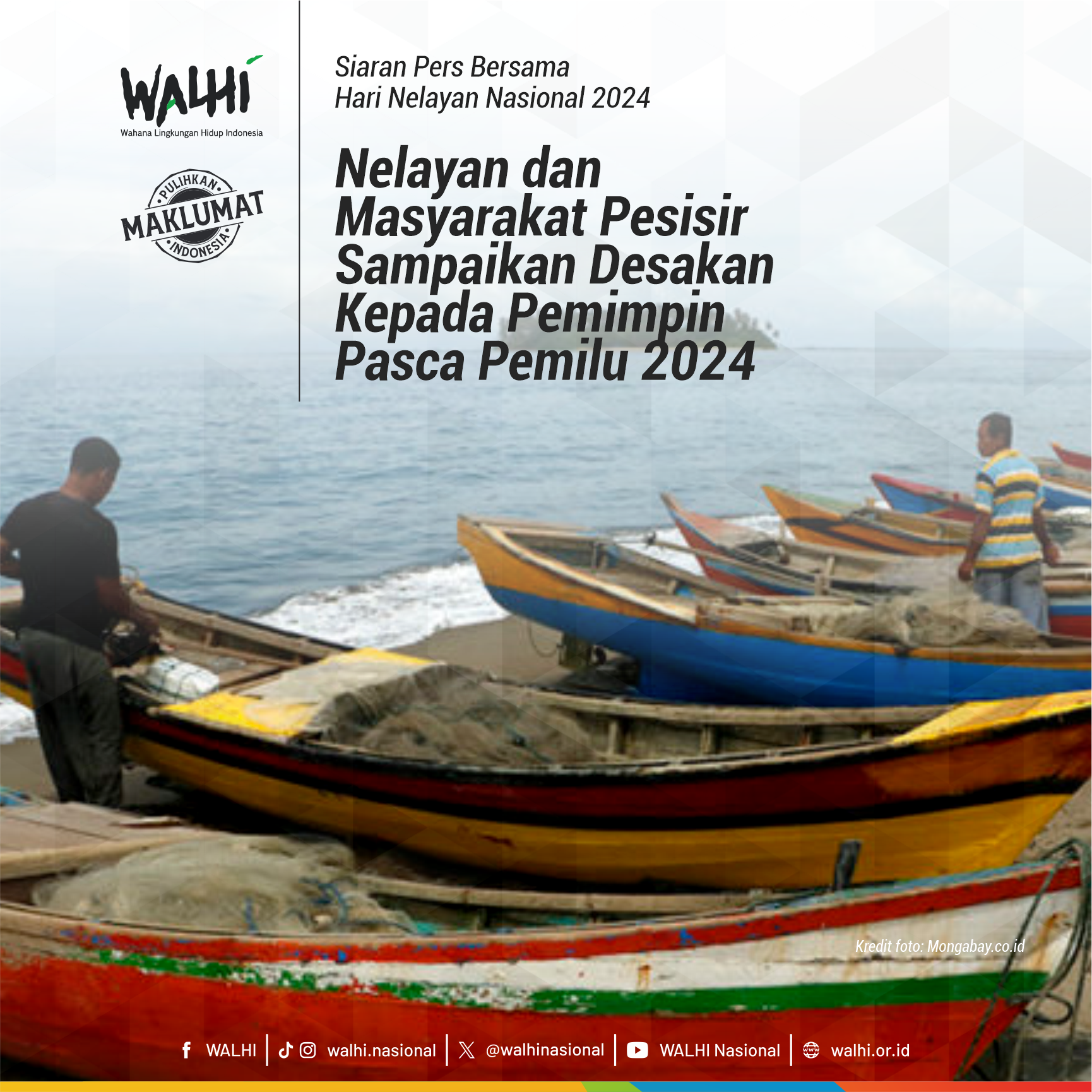Nelayan dan Masyarakat Pesisir Sampaikan Desakan Kepada Pemimpin Pasca Pemilu 2024