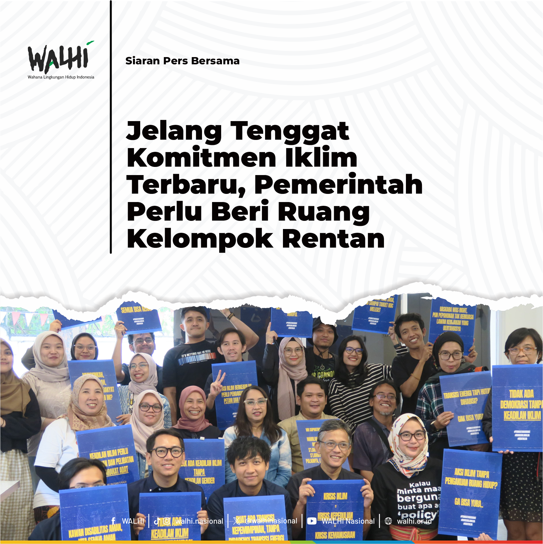 Jelang Tenggat Komitmen Iklim Terbaru, Pemerintah Perlu Beri Ruang Kelompok Rentan