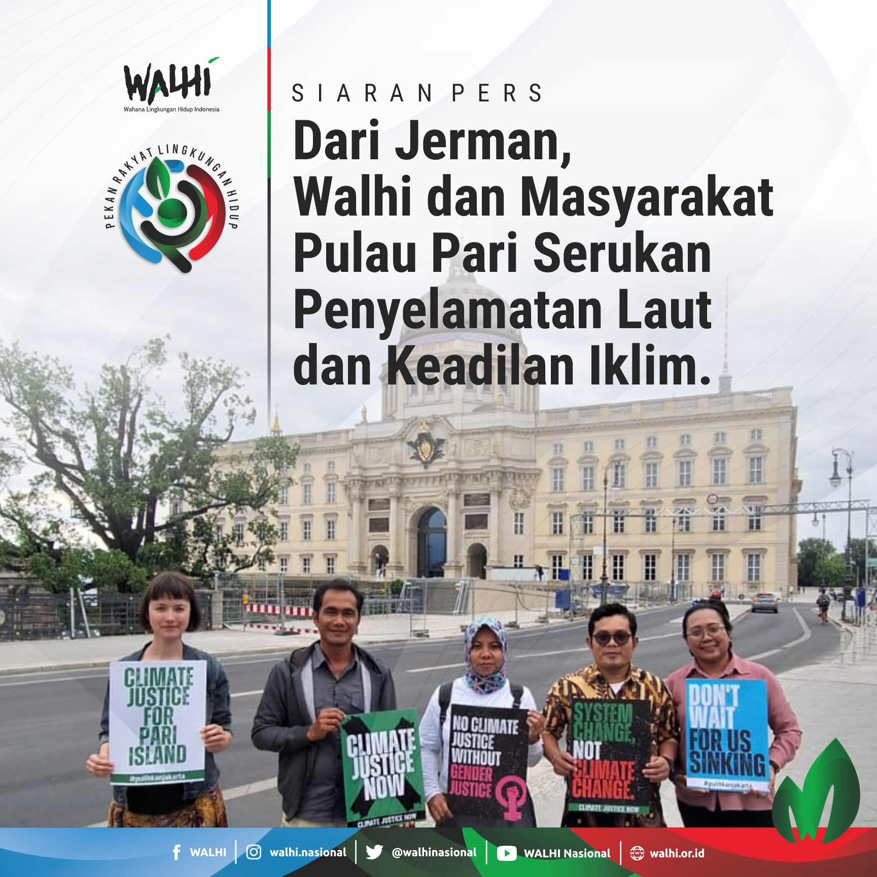Dari Jerman, WALHI dan Masyarakat Pulau Pari Serukan Penyelamatan Laut dan Keadilan Iklim