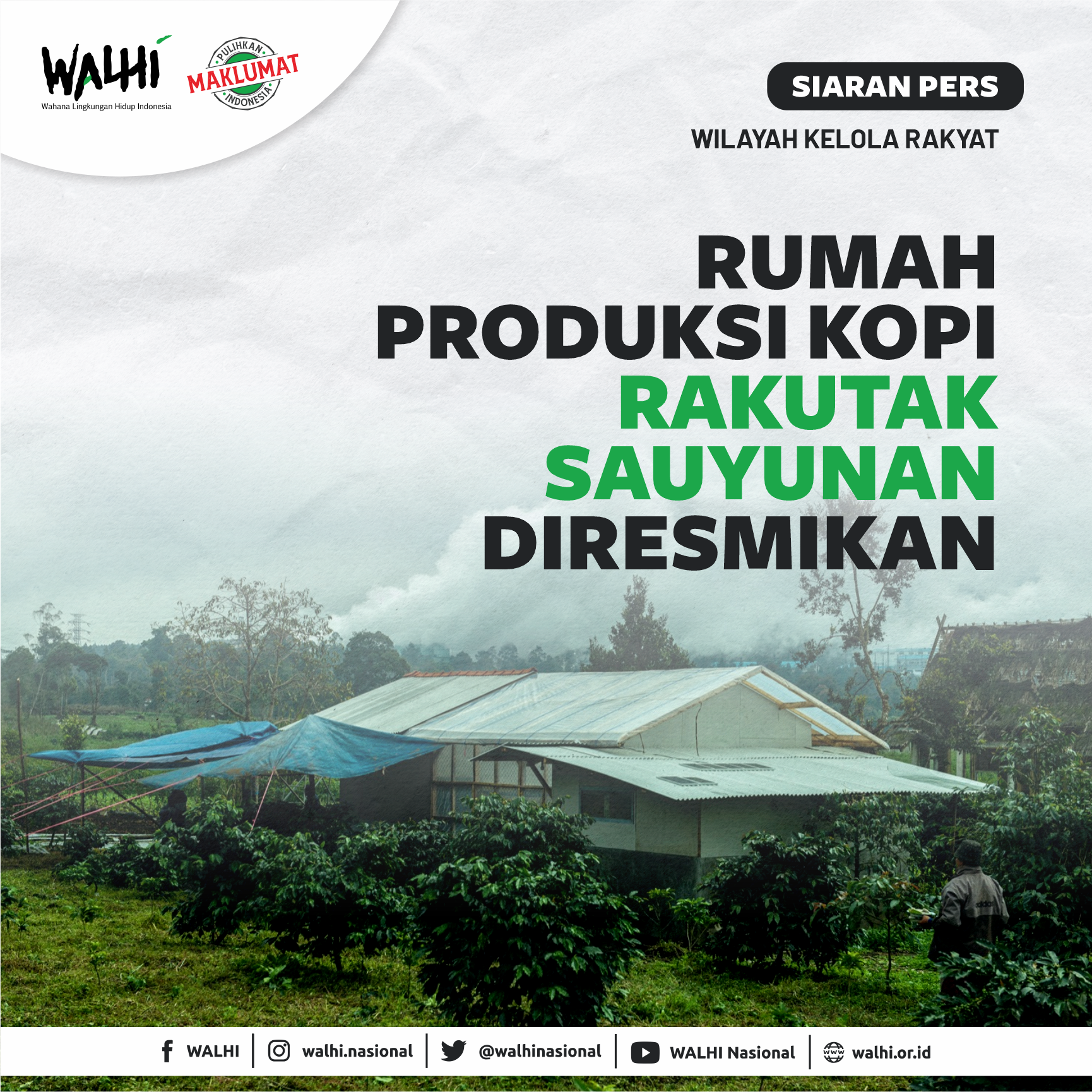 Rumah Produksi Kopi Rakutak Sauyunan Diresmikan
