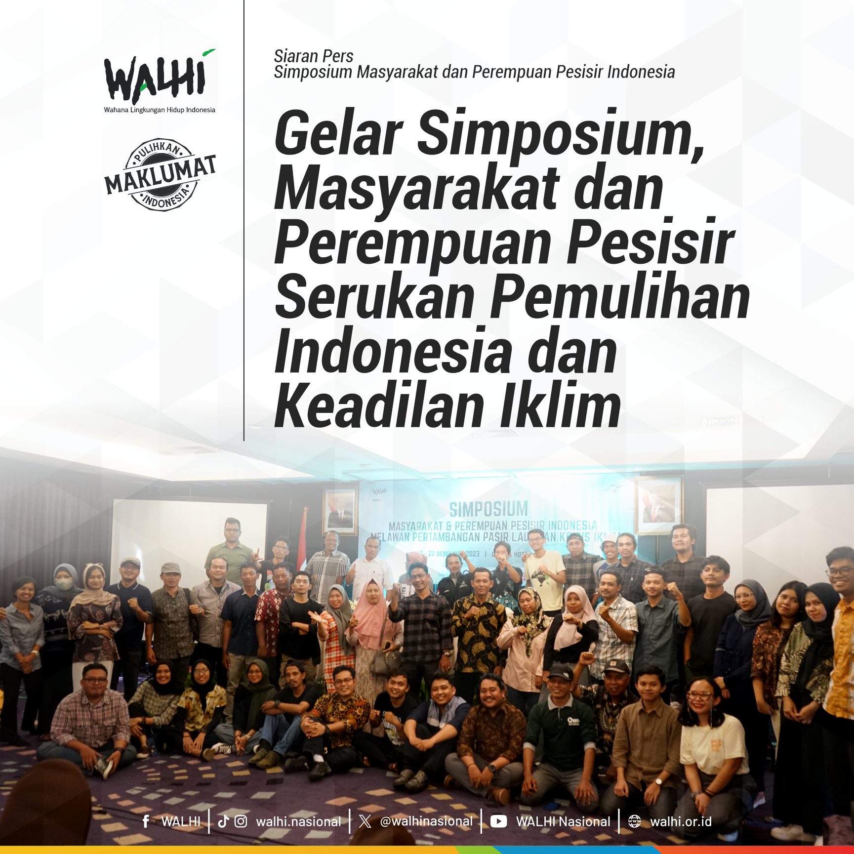 Gelar Simposium, Masyarakat dan Perempuan Pesisir Serukan Pemulihan Indonesia dan Keadilan Iklim