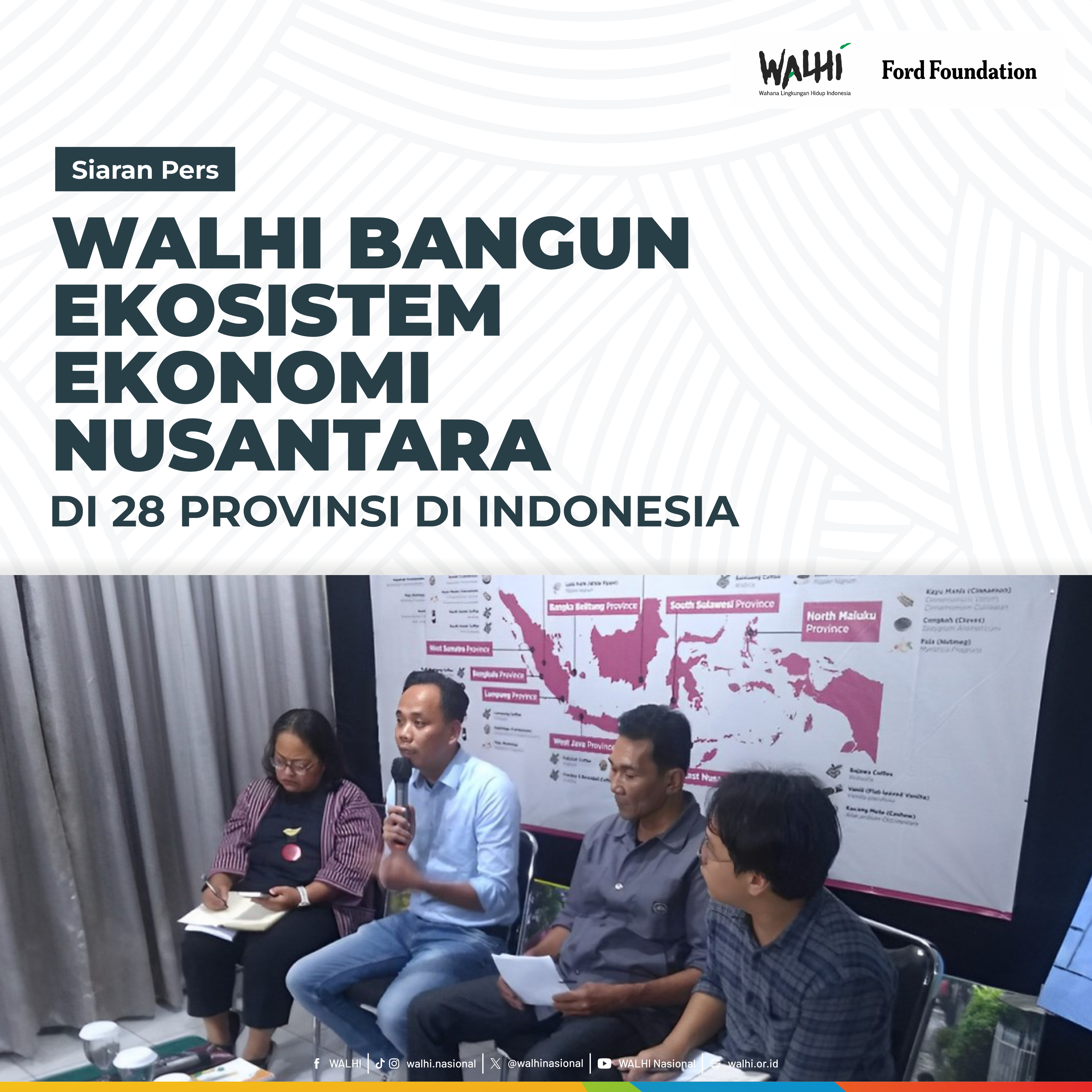 WALHI Bangun Ekosistem Ekonomi Nusantara di 28 Provinsi di Indonesia
