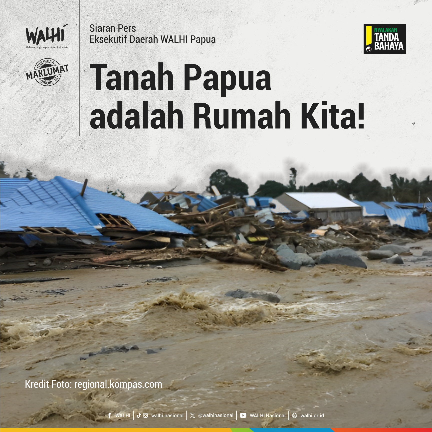 Siaran Pers Eksekutif Daerah WALHI Papua: Tanah Papua adalah Rumah Kita!