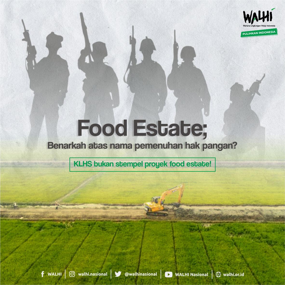 [Rilis] Food Estate; benarkah atas nama pemenuhan hak pangan?KLHS bukan stempel proyek food estate!